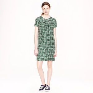 Jcrew swoop dress in latticework medallion